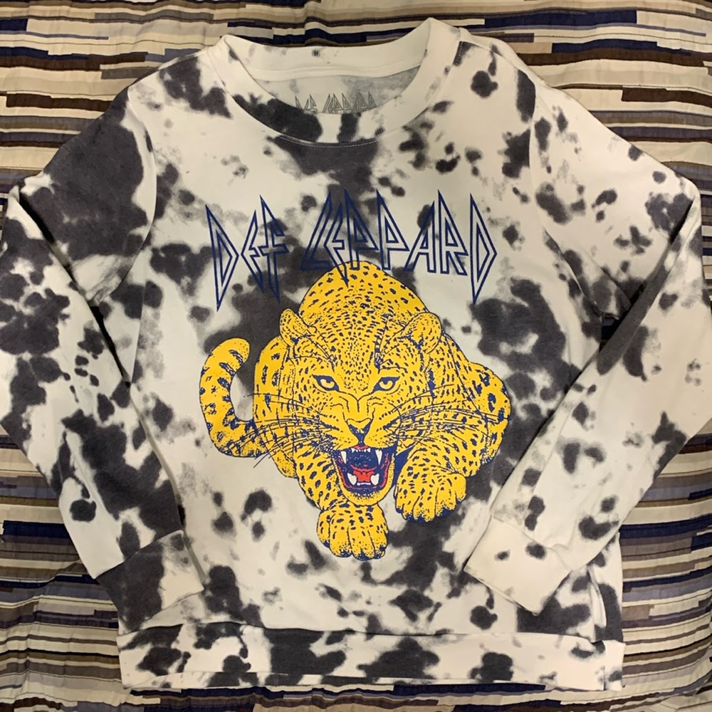 Def Leppard Cropped Sweatshirt Size S